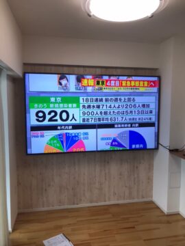茨木市　内装リフォーム　壁掛けテレビ下地工事　大阪リフォーム　くらリフォ
